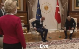 Moment stânjenitor la întâlnirea președintelui turc Erdogan cu liderii UE: Ursula von der Leyen, trimisă pe o canapea